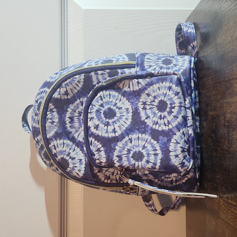 Under One Sky ZipperBackpack Tote Purse Shoulder Bag Tie dye